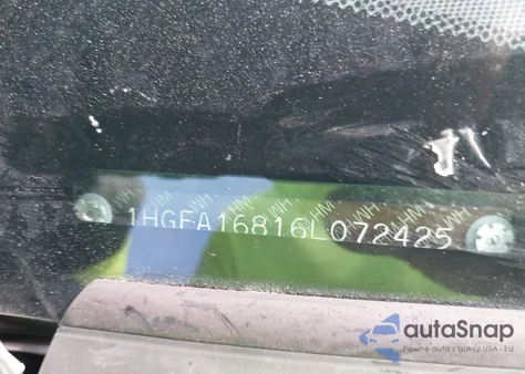 2006 Honda Civic Ex z USA, uszkodzony, nr VIN 1HGFA16816L072425